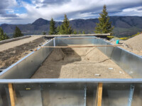 K.Wind Pools Rendals 1 walls in place for pool