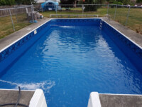 Pool after liner